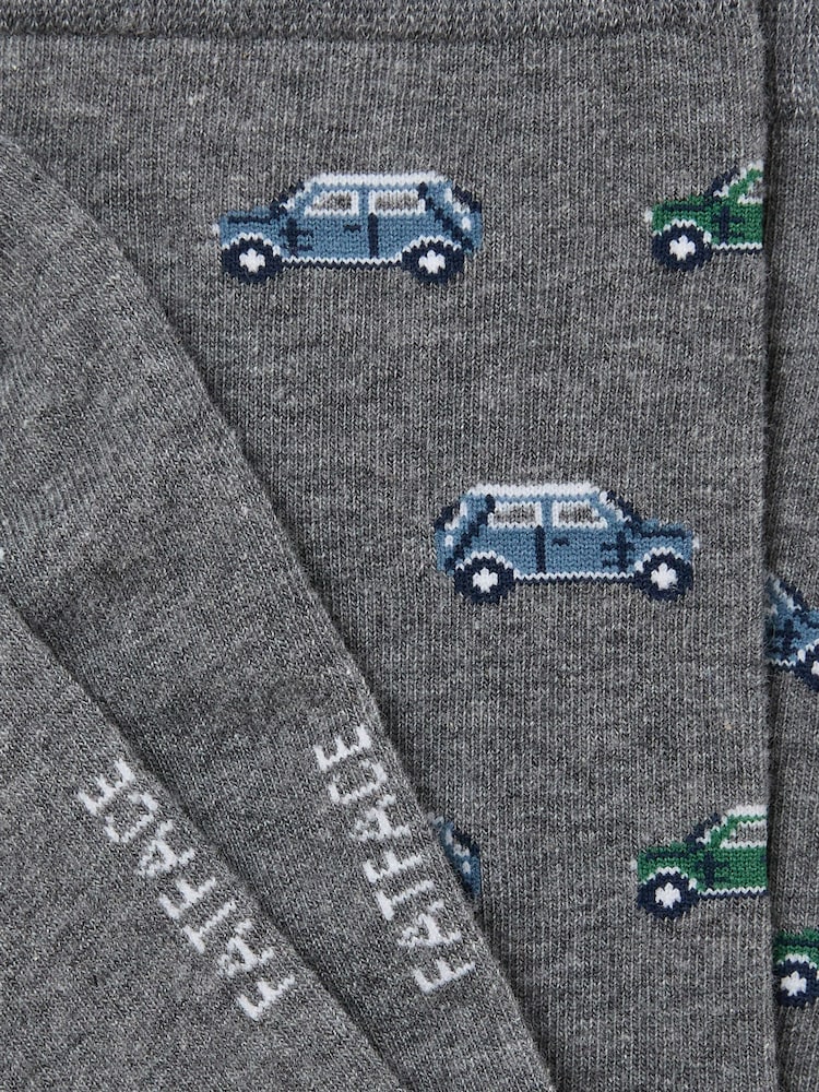 FatFace Grey Mini Socks - Image 2 of 2