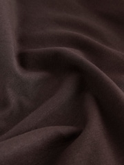 Chocolate Brown Long Sleeve Heavyweight Crew Neck T-Shirt - Image 8 of 8