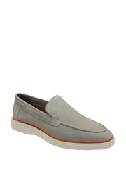 Frank Wright Grey Mens Suede Slip-On Loafers - Image 1 of 4