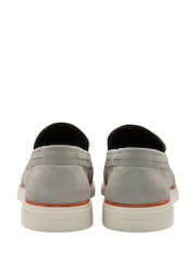 Frank Wright Grey Mens Suede Slip-On Loafers - Image 3 of 4