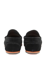 Frank Wright Black Mens Suede Slip-On Loafers - Image 3 of 4