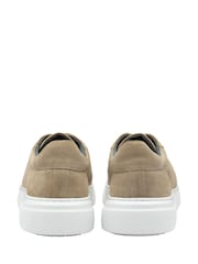Frank Wright Brown Mens Suede Lace-Up Trainers - Image 3 of 4