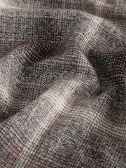 Grey Western Style Ombre Check Long Sleeve Shirt - Image 7 of 7
