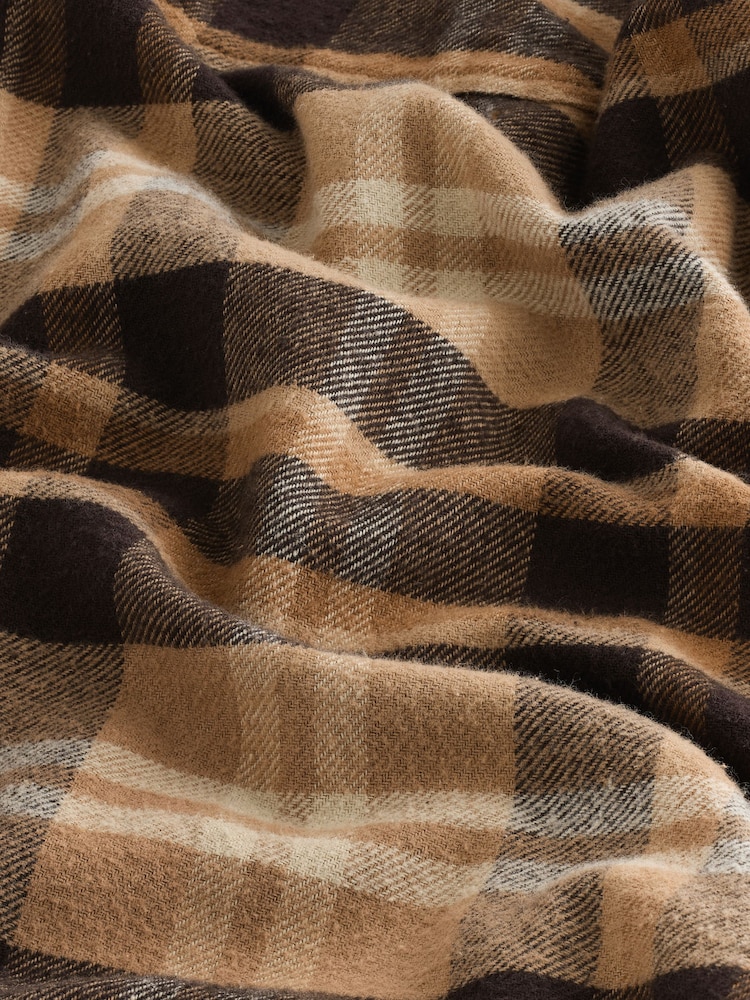 Brown Cord Collar Check Long Sleeve Shirt - Image 3 of 3