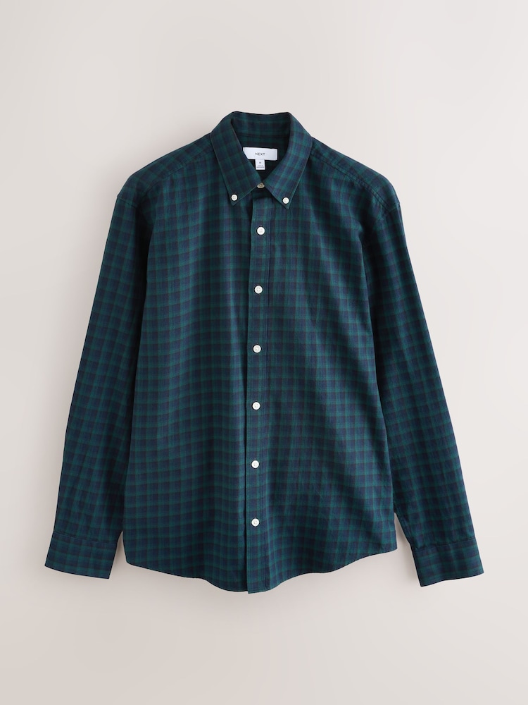 Green Long Sleeve Check Shirt - Image 1 of 3
