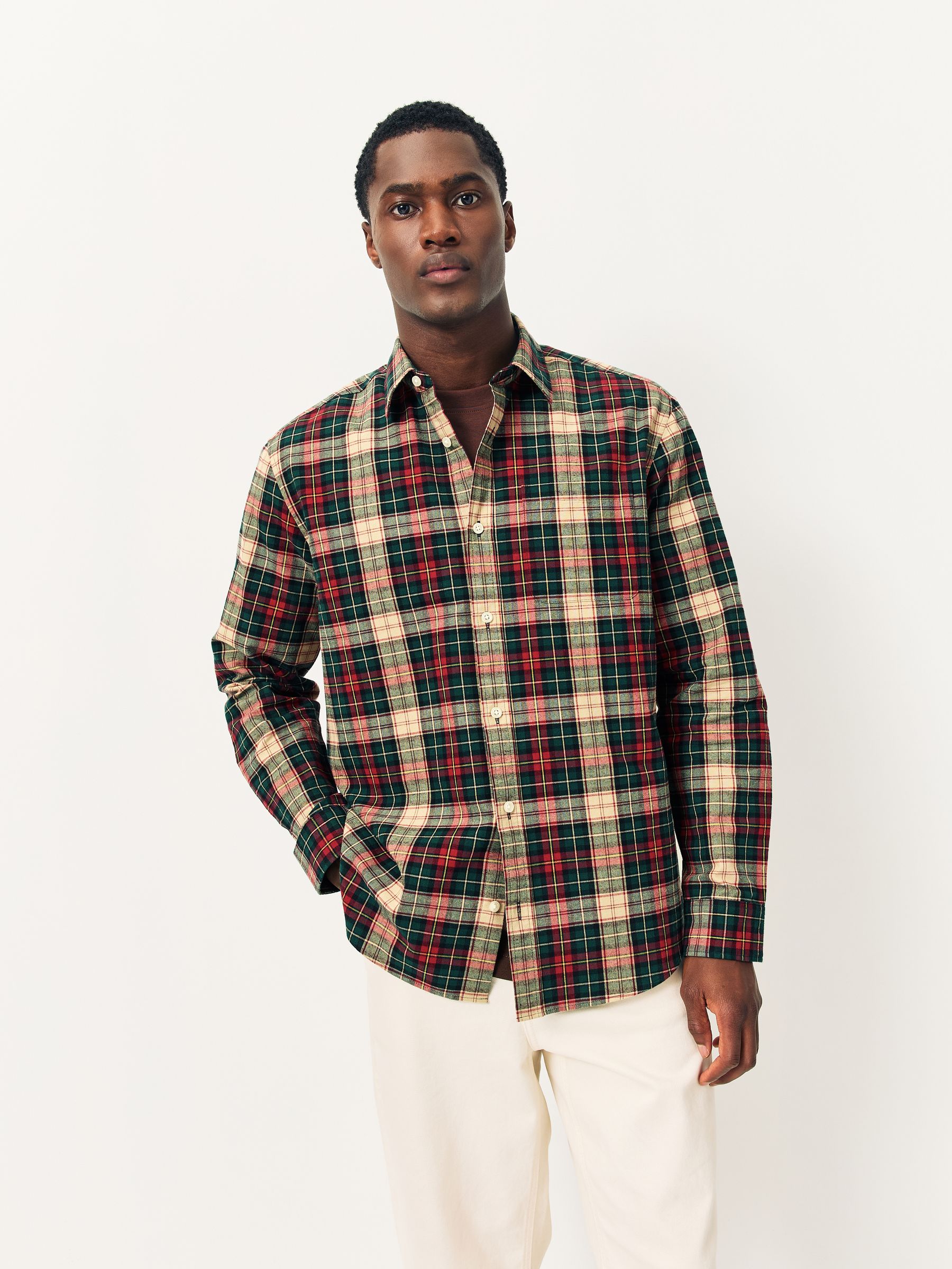 mellow frill check shirt ブラウン mellow frill check shirt ブラウン mellow frill check shirt ブラウン