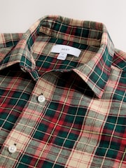 Red/Green Brushed Long Sleeve Check Shirt - Image 3 of 3