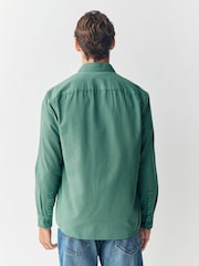 zelena - Barvana oxford srajca z dolgimi rokavi - Slika 3 iz 8