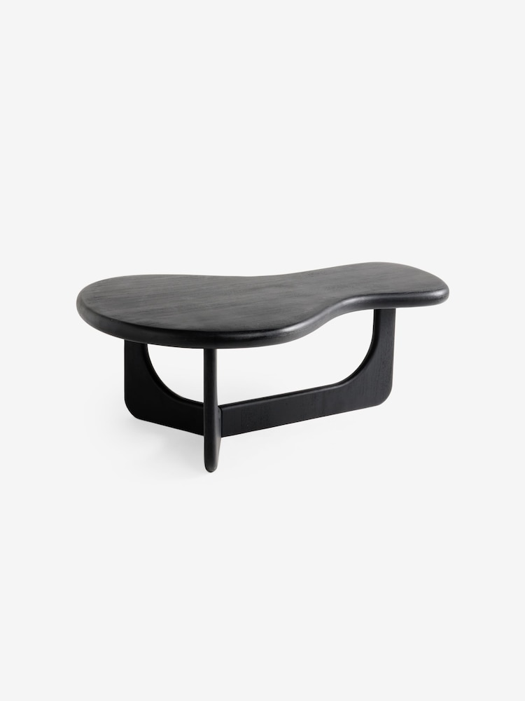 MADE.COM Black Mango Wood Arlo Coffee Table - Image 1 of 3