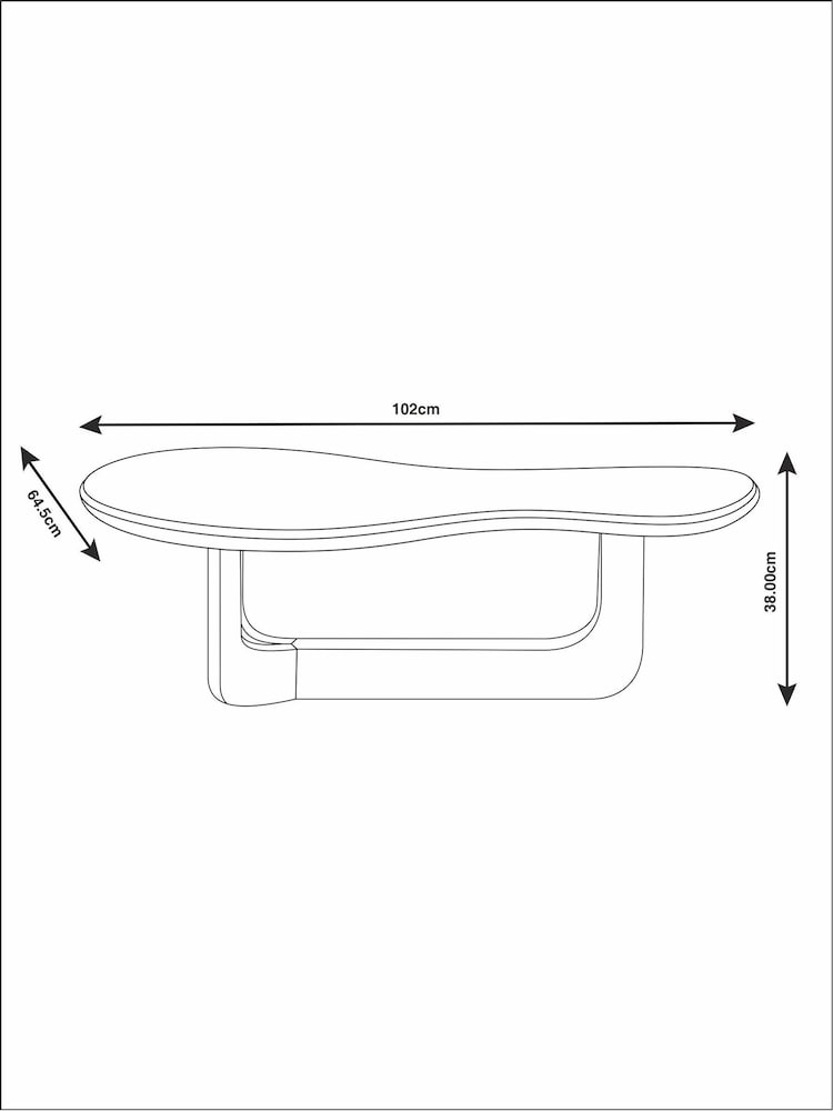 MADE.COM Black Mango Wood Arlo Coffee Table - Image 3 of 3