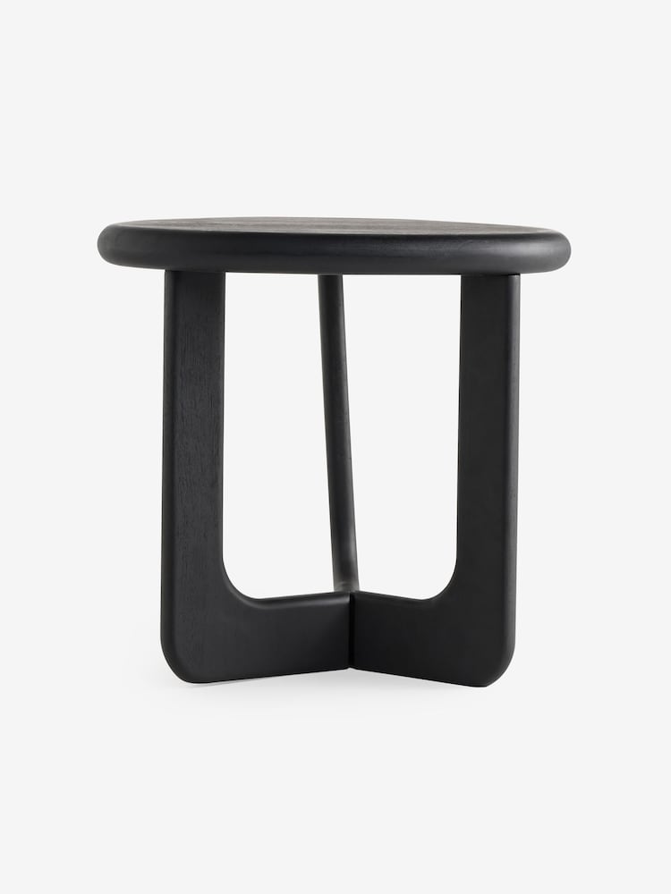 MADE.COM Black Mango Wood Arlo Side Table - Image 6 of 6
