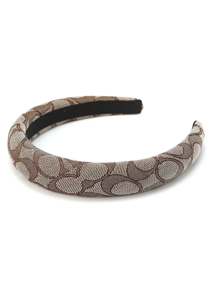 COACH Brown Signature C Headband - Image 3 of 4