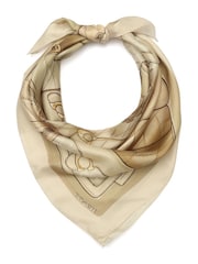 COACH Cream Stacked Tabby Printed Silk Square Scarf - Image 1 of 4