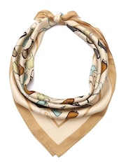 COACH Cream Originals Printed Silk Bandana - Image 1 of 4