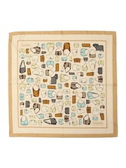 COACH Cream Originals Printed Silk Bandana - Image 3 of 4