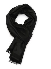 COACH Black Bias Signature C Oblong Scarve - Image 2 of 4
