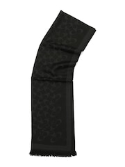 COACH Black Bias Signature C Oblong Scarve - Image 3 of 4