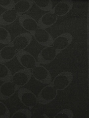 COACH Black Bias Signature C Oblong Scarve - Image 4 of 4