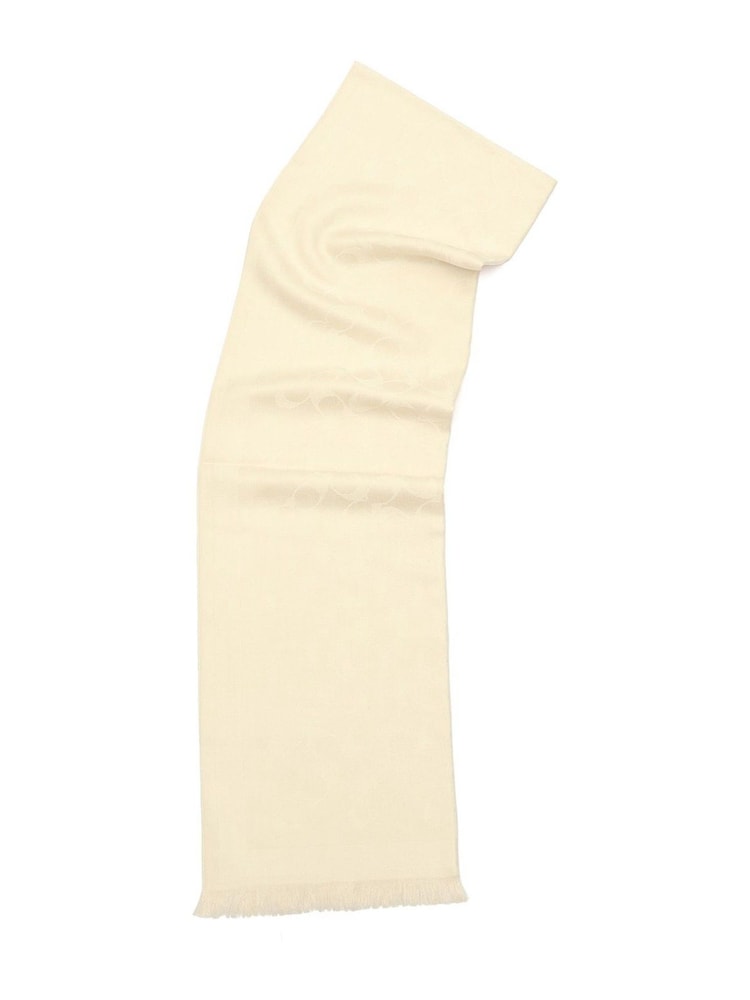 COACH Cream Bias Signature C Oblong Scarf - Image 3 of 4