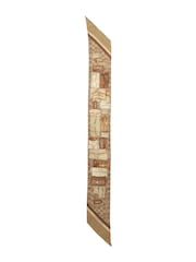 COACH Brown Stacked Tabby Printed Wide Silk Skinny Scarf - Image 3 of 4