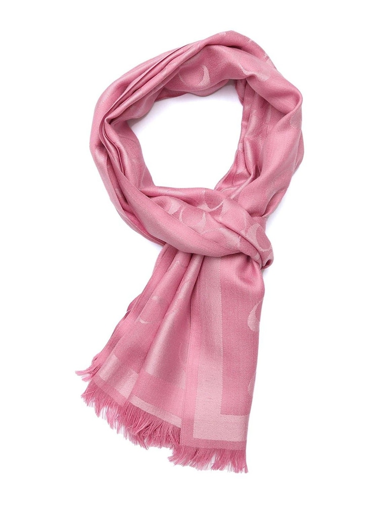 COACH Pink Bias Signature C Oblong Scarf - Image 2 of 4