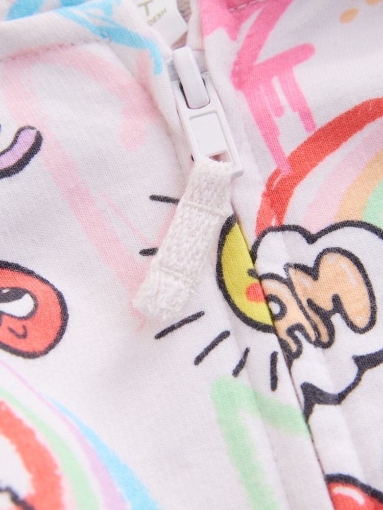 Rainbow Doodle Graffiti Hoodie (3mths-7yrs) - Image 4 of 4 Rainbow Doodle Graffiti Hoodie (3mths-7yrs) - Image 4 of 4