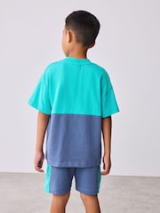 Baker by Ted Baker Colourblock T-Shirt And Shorts Set - Image 4 of 13