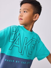 Baker by Ted Baker Colourblock T-Shirt And Shorts Set - Image 6 of 13