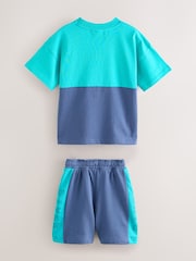 Baker by Ted Baker Colourblock T-Shirt And Shorts Set - Image 9 of 13