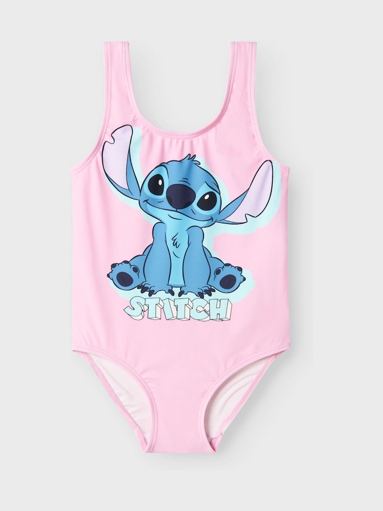 Name It Pink Disney Lilo & Stitch Swimsuit - Image 1 of 2