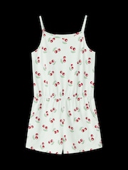 Name It Light Green Floral Printed Playsuit - Image 5 of 5