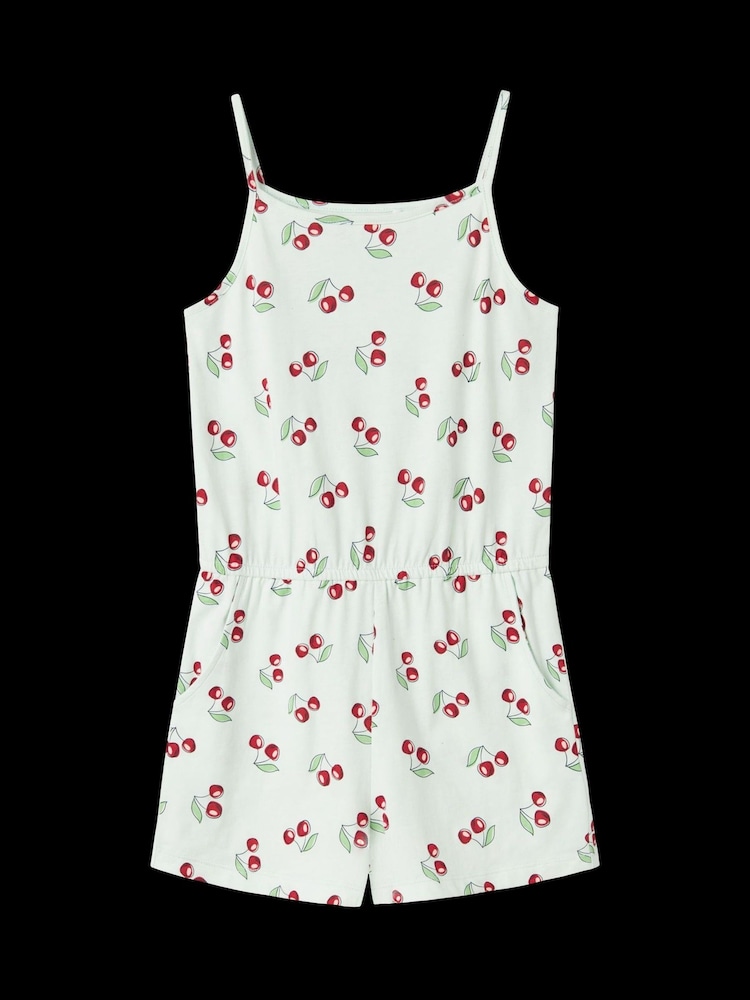 Name It Light Green Floral Printed Playsuit - Image 5 of 5
