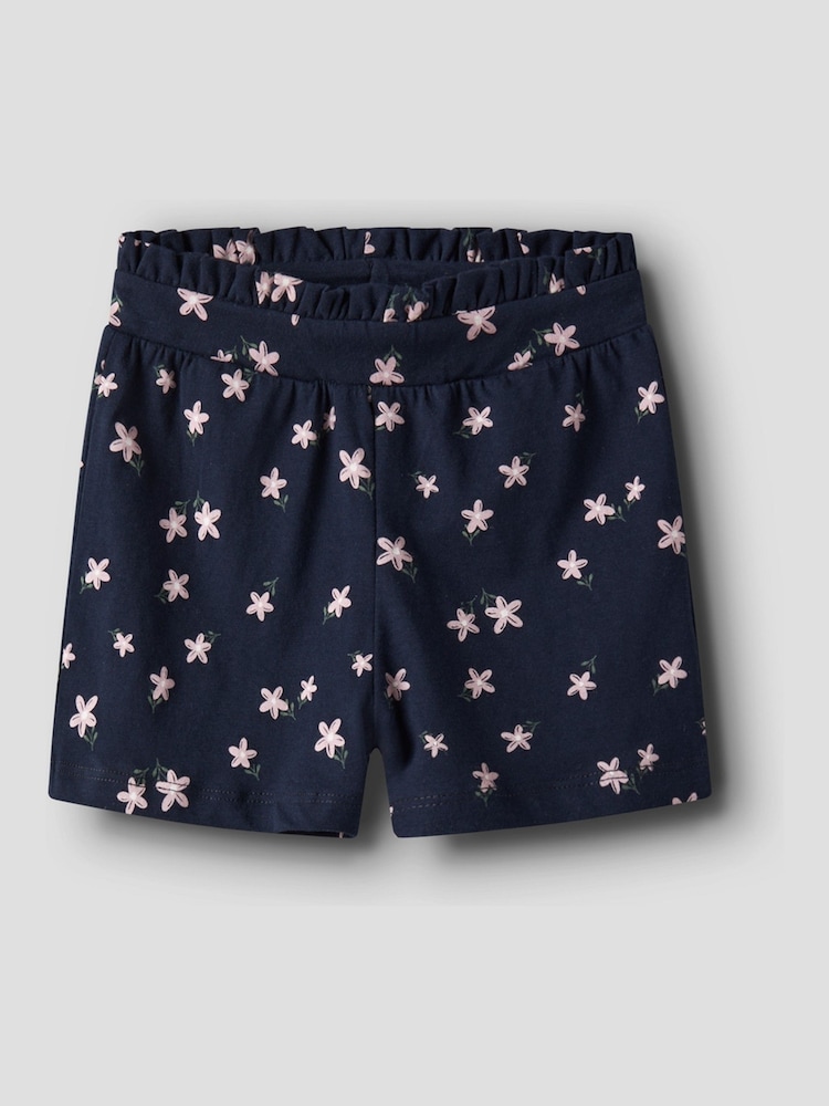 Name It White Floral Short Sleeve T-Shirt & Shorts Set - Image 3 of 3
