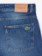 Lacoste Blue 5 Pocket Straight Cut Indigo Jeans - Image 3 of 3