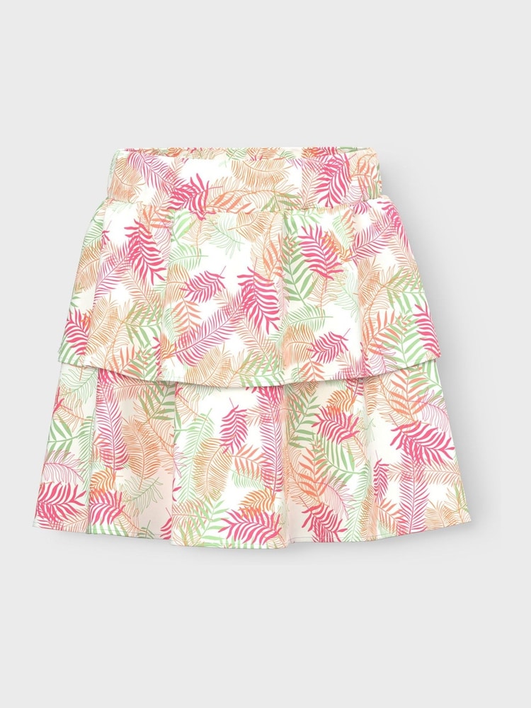 Name It Green Floral Print Ruffle Skirt - Image 1 of 2