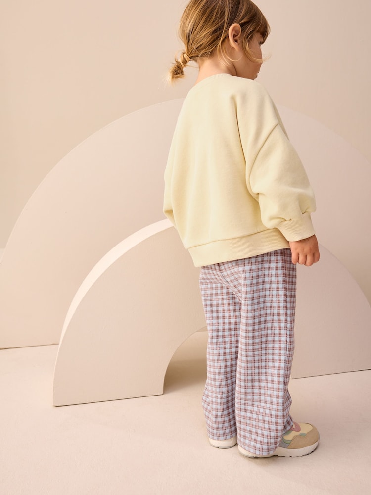 Yellow Gingham Bears Sweatshirt & Wide Leg Trousers Set (3mths-7yrs) - Image 2 of 8