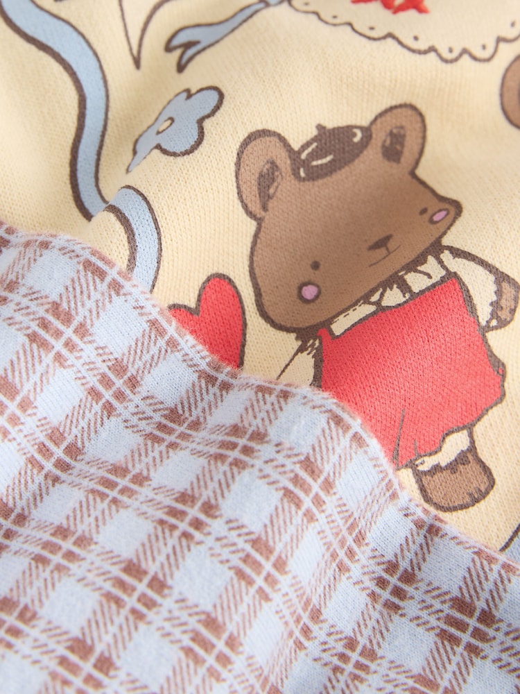 Yellow Gingham Bears Sweatshirt & Wide Leg Trousers Set (3mths-7yrs) - Image 8 of 8