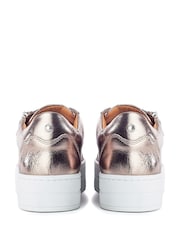Moda In Pelle Abbiy Chunky Slab Sole Side Zip Lace Up Trainers - Image 3 of 4