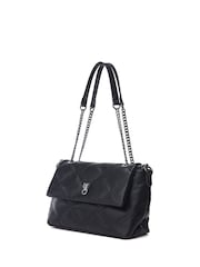 Moda in Pelle Bea Quilted Black Cross-Body Bag - Image 2 of 4