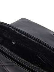 Moda in Pelle Bea Quilted Black Cross-Body Bag - Image 4 of 4