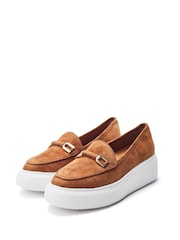 Коричневый - Moda in Pelle CHAMOMILE WEDGE HYBRID LOAFER TRAINER - Image 2 of 4