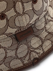 COACH Brown Signature C Jacquard Bucket Hat - Image 3 of 3