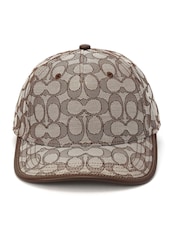 COACH Brown Signature C Jacquard Baseball Hat - Image 1 of 4