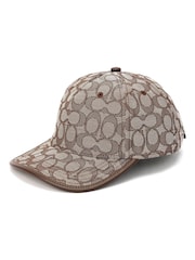 COACH Brown Signature C Jacquard Baseball Hat - Image 2 of 4
