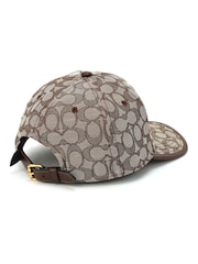 COACH Brown Signature C Jacquard Baseball Hat - Image 3 of 4