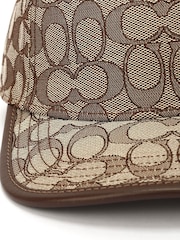 COACH Brown Signature C Jacquard Baseball Hat - Image 4 of 4
