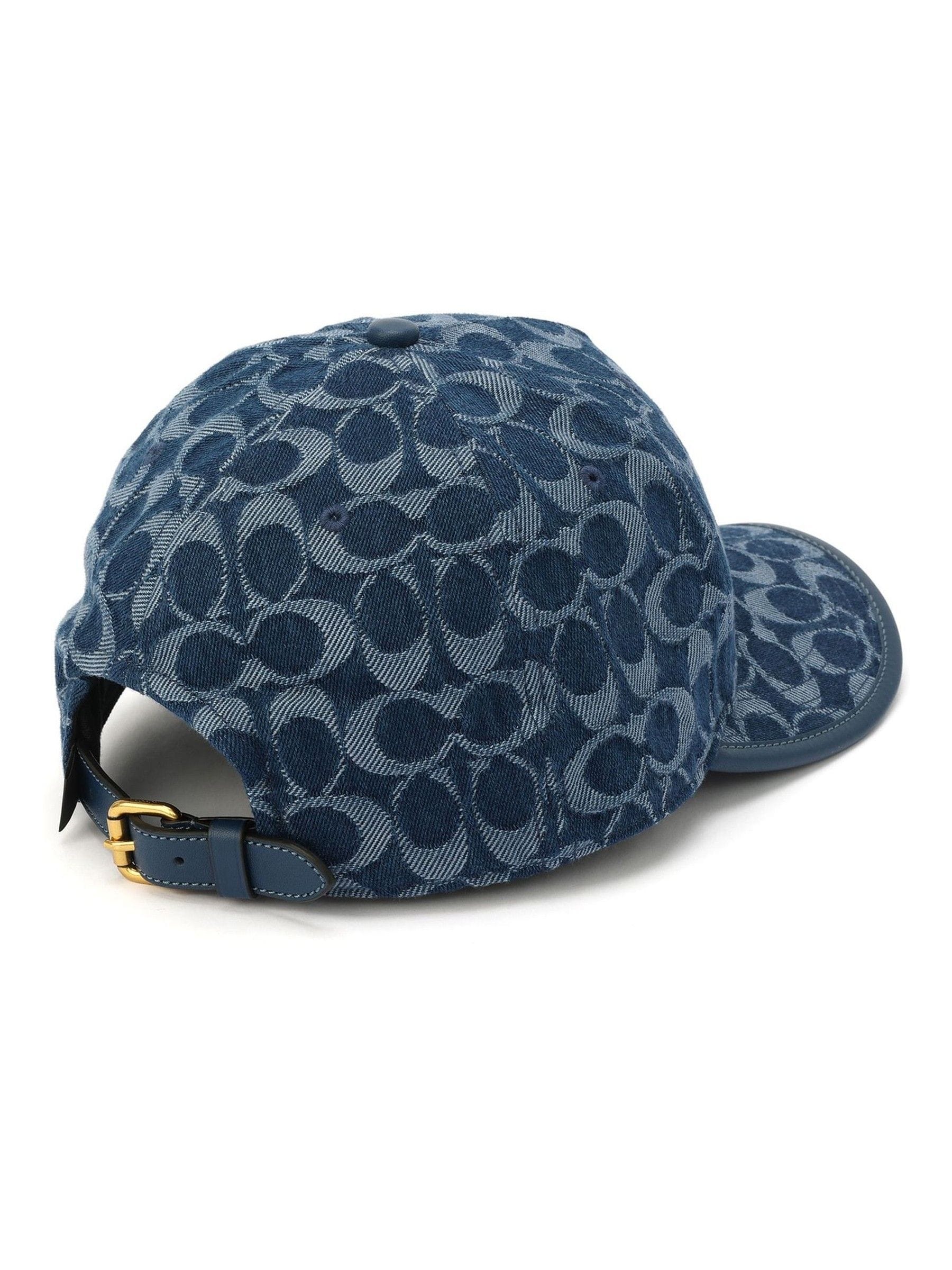 Buy COACH Blue Signature C Denim Baseball Hat from Next USA