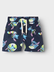 Name It Blue Disney Lilo and Stitch Long Swim Shorts - Image 2 of 2