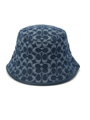 COACH Blue Signature C Denim Bucket 100% Cotton Hat - Image 2 of 3