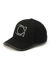 COACH Black C Cotton Canvas Baseball Hat - Image 2 of 4
